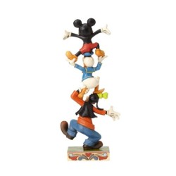 Teetering Tower Goofy,Donald Duck and Mickey Mouse Figurine Disney Traditions by Jim Shore