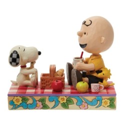 Picnic Pals Snoopy,Woodstock and Charlie Brown Picnic Figurine Peanuts by Jim Shore
