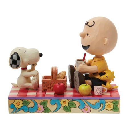 Picnic Pals Snoopy,Woodstock and Charlie Brown Picnic Figurine Peanuts by Jim Shore