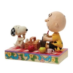 Picnic Pals Snoopy,Woodstock and Charlie Brown Picnic Figurine Peanuts by Jim Shore