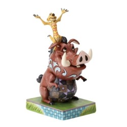 Carefree Cohorts Timon and Pumbaa Figurine Disney Traditions by Jim Shore
