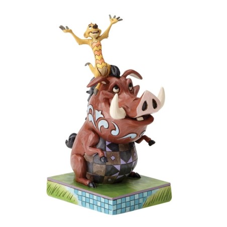 Carefree Cohorts Timon and Pumbaa Figurine Disney Traditions by Jim Shore