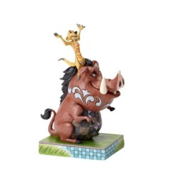 Carefree Cohorts Timon and Pumbaa Figurine Disney Traditions by Jim Shore