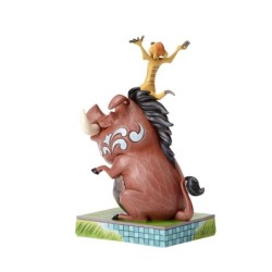 Carefree Cohorts Timon and Pumbaa Figurine Disney Traditions by Jim Shore