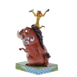 Carefree Cohorts Timon and Pumbaa Figurine Disney Traditions by Jim Shore