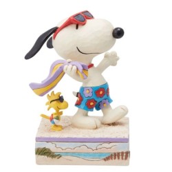 Beach Buddies Snoopy Woodstock on the Beach Figurine Peanuts by Jim Shore