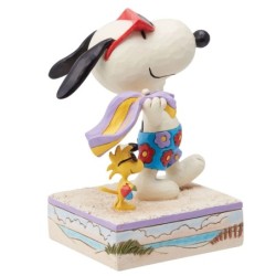 Beach Buddies Snoopy Woodstock on the Beach Figurine Peanuts by Jim Shore