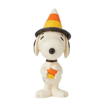 Snoopy with Candy Corn Hat Mini Figurine Peanuts by Jim Shore