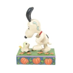 A Spooky Encounter Woodstock Scaring Snoopy Peanuts by Jim Shore
