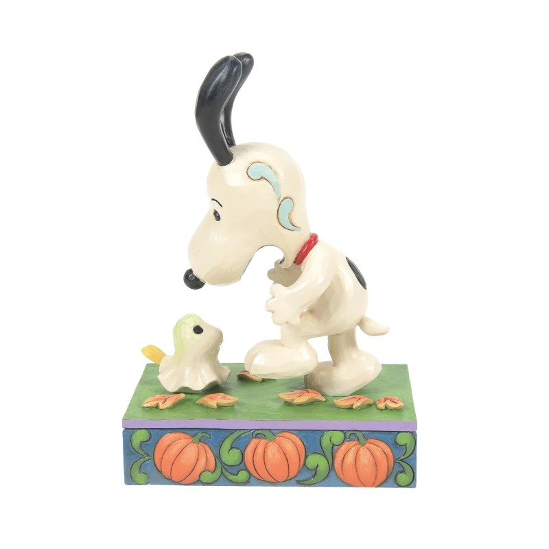 A Spooky Encounter Woodstock Scaring Snoopy Peanuts by Jim Shore