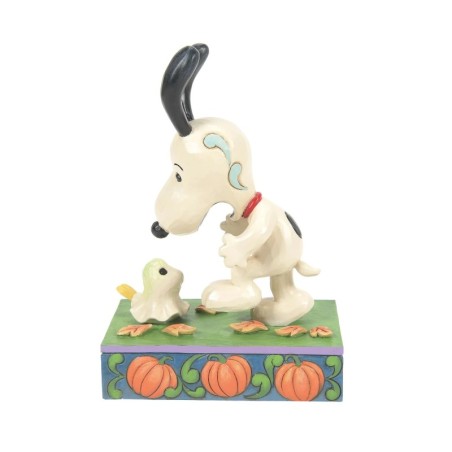 A Spooky Encounter Woodstock Scaring Snoopy Peanuts by Jim Shore