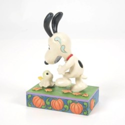 A Spooky Encounter Woodstock Scaring Snoopy Peanuts by Jim Shore