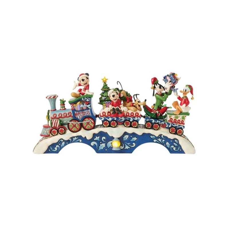 Christmas Cheer on Track Mickey friends LED Musical Train Pre Order Due Q3 2025