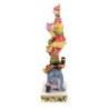 Friendship Festivities Christmas Winnie the Pooh Stacked Figurine Disney Traditions