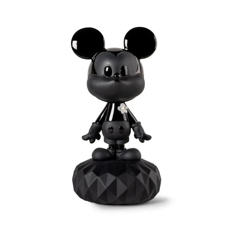 Mickey Total Black Sculpture Lladro Special Order