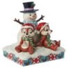 Snow Much Fun Chip n Dale Snowman Figurine Disney Traditions by Jim Shore